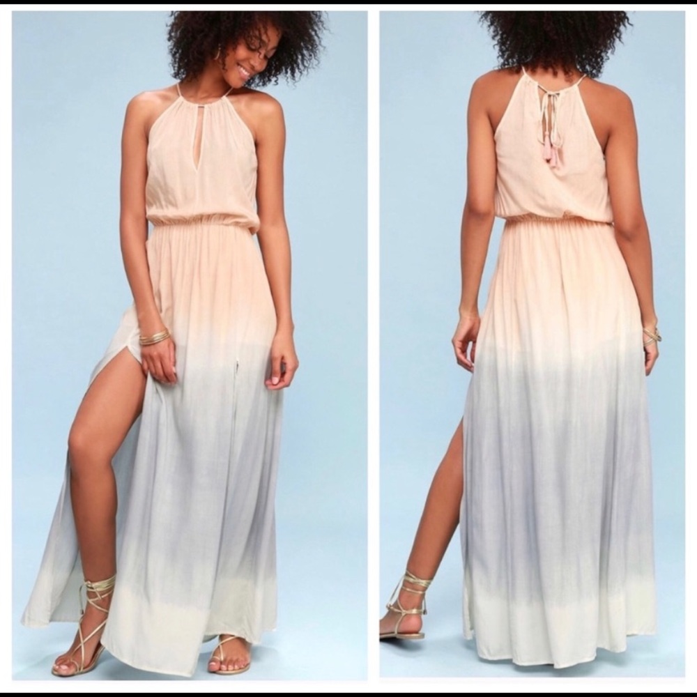Lulus Dip Dyed Maxi Dress
